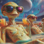 Aliens' reaction upon hearing this news from earth.