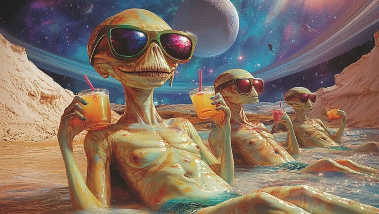 Aliens' reaction upon hearing this news from earth.